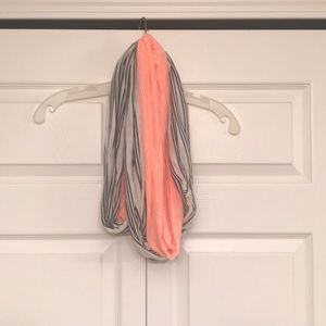 Gap infinity scarf , navy/white/neon orange